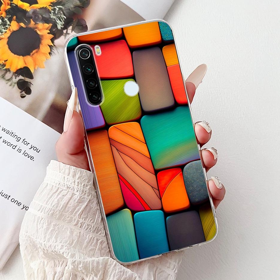 For Xiaomi Redmi Note 8 2021 Case Note 8T New Fashion Painted Cover Soft Silicone Phone Case For Redmi Note 8 Pro Note8 T Fundas