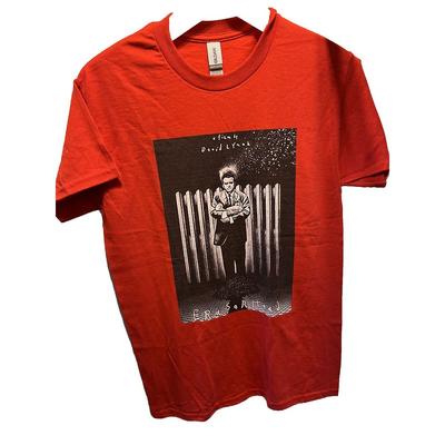 Eraserhead Unisex S Rot Kurzarm Grafikdruck Gildan Heavy Cotton T-Shirt