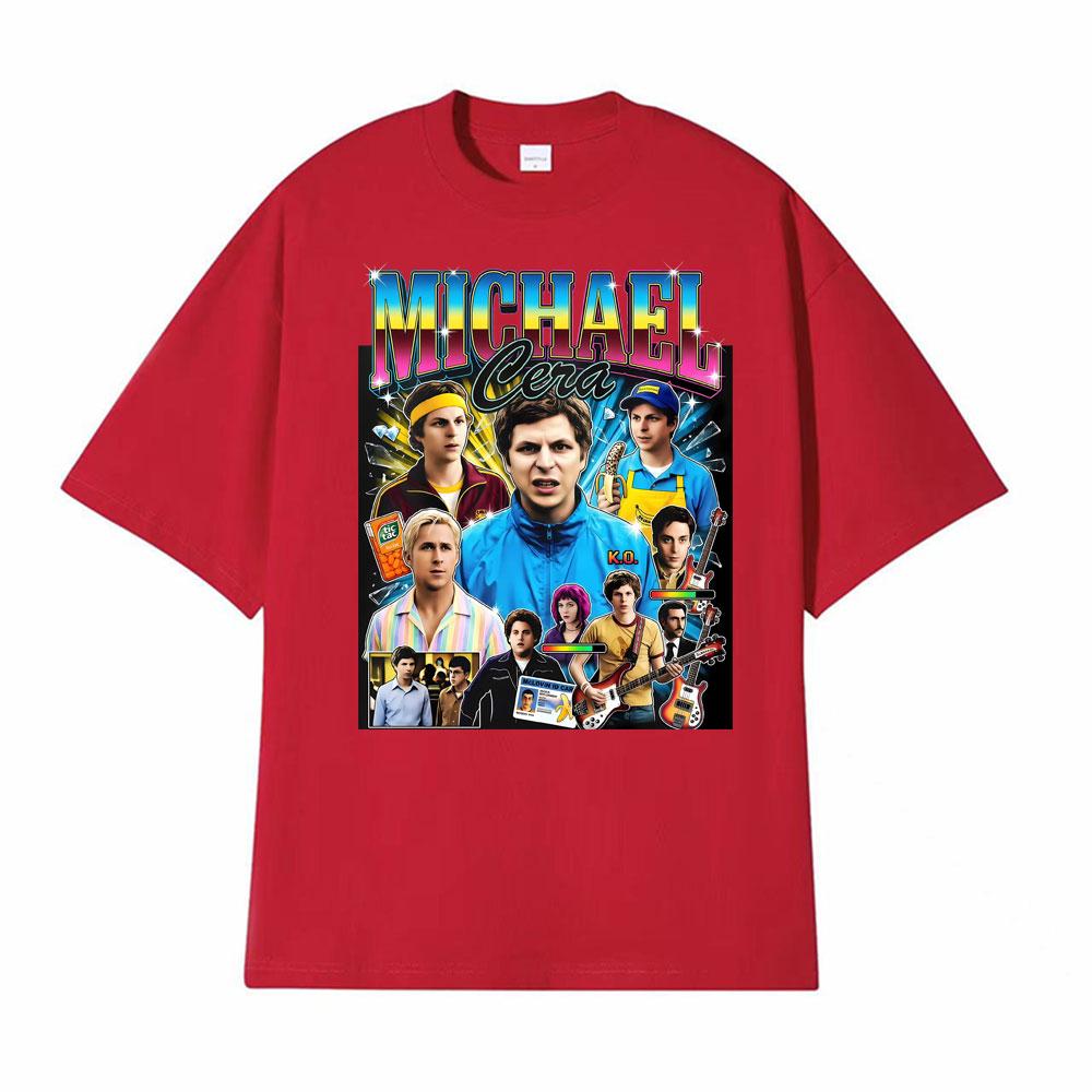 Michael Cera Superbad Merch McLovin Drivers T Shirts Bad Bunny 2026 Print Tshirts Men Women High Street Vintage Classic Tshirt