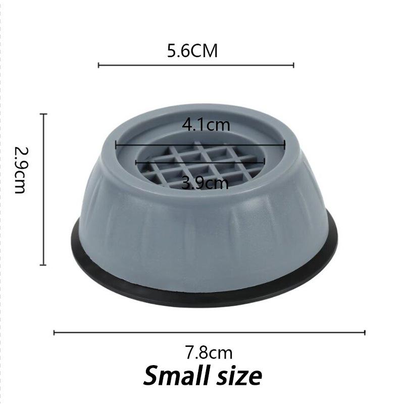 

Універсальний Набір Антивібраційних Підкладок 8 шт., Міцні Ніжки для Меблів для Пральної Машини, Холодильника, Столу, Сушарки Small size