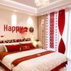 Double Happiness Wall Hanging for Wedding Room or Bedroom Decoration