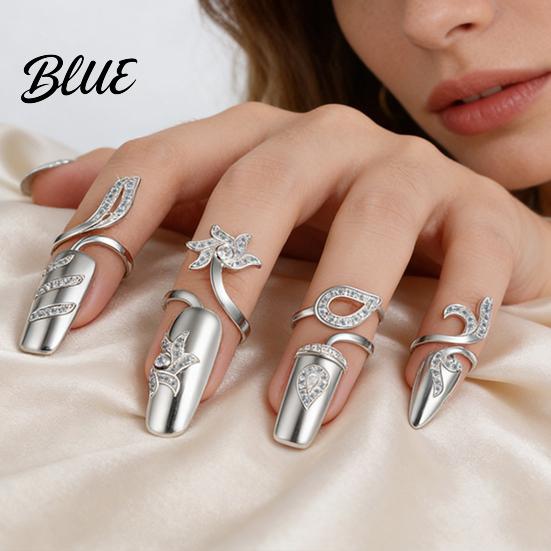 Manicure Compatible Jewelry Universal Fit Nail Ring Lightweight Adjustable Opening