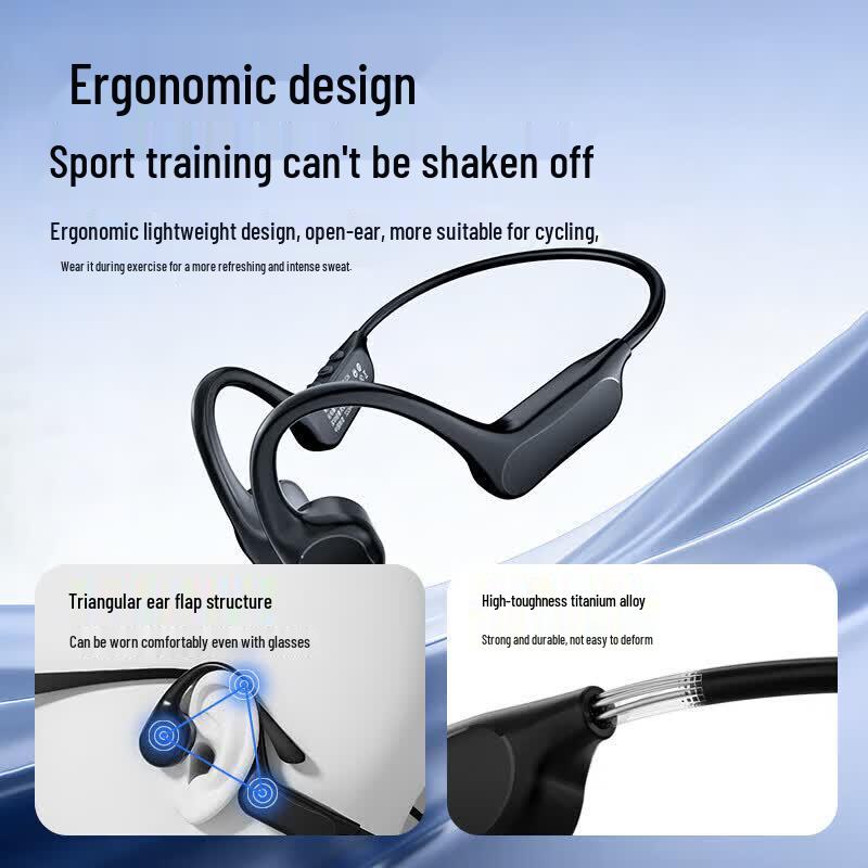 Newmine Bone Conduction Sport Bluetooth Headphones