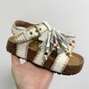 2025 summer new retro versatile Korean version casual thick-soled muffin bottom 5cm outer wear one-word sandals women