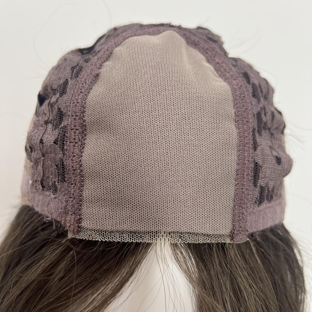 Honey Brown Wig A Woman with A Wig Has Long Hair with A Middle-parted Figure-eight Fringe Lazy Big Wavy Long Curls Headband Wig
