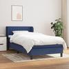 VidaXL Divan Bed with Mattress Blue 90x190 Cm Fabric 3126371