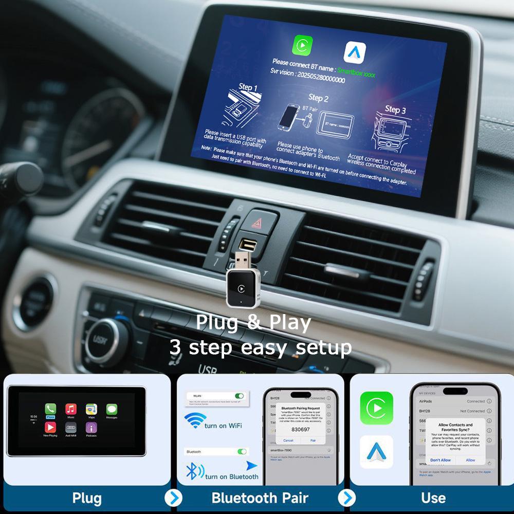 2026 Wireless CarPlay & Android Auto Adapter: Wired to Wireless Interconnection