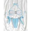 Push-Up Zweiteilige Bikinis Damen Badeanzüge Bademode Sexy Muschel Set Tanga Biquini Badeanzug Unifarben Strandmode