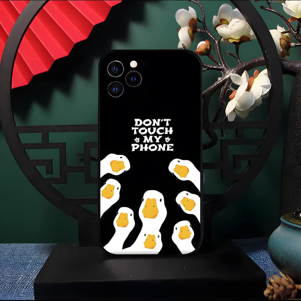 New Fun Duck Goose Phone Case For IPhone 17 Pro Max 16 15 14 Pro Max 13 11 Air Plus Silicone Cover