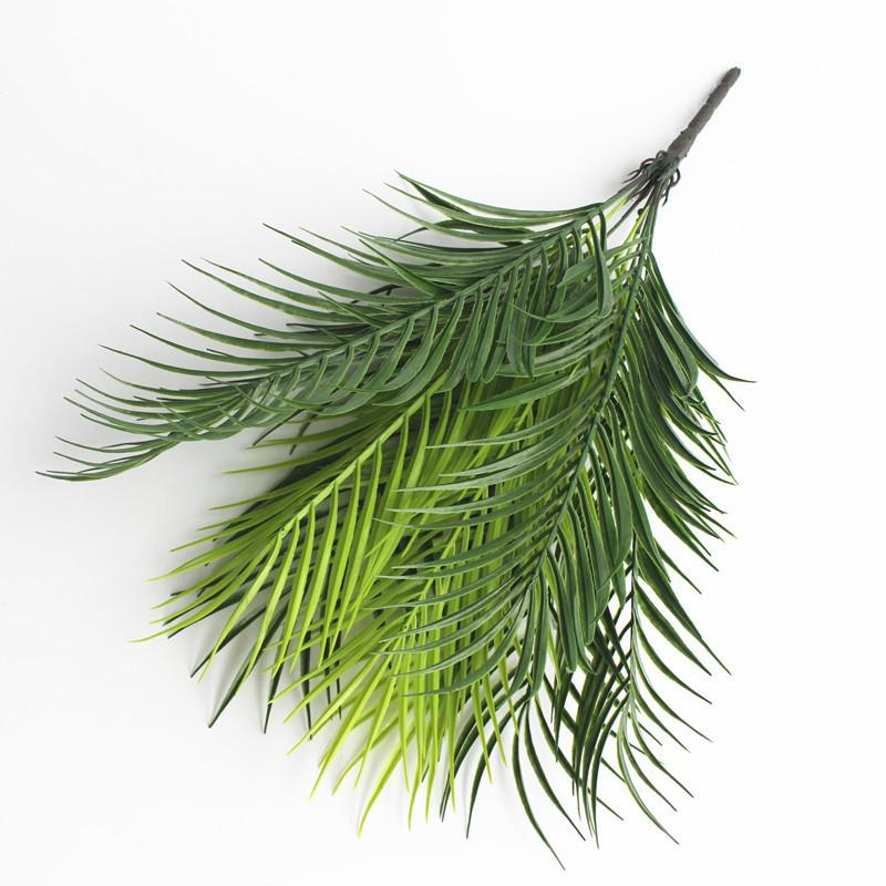 Artificial Areca Palm Leaves: Wedding Decoration with Simulated Iron Tree Leaves, Faux Green Plants, Ferns, and Flowers.