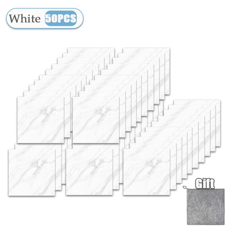 10-50 BUC Autocolant Decorativ de Perete Autoadeziv Îngroșat Autocolant de Podea Tip Marmură PVC Impermeabil Autocolant de Perete pentru Toaletă Bucătărie Dormitor
