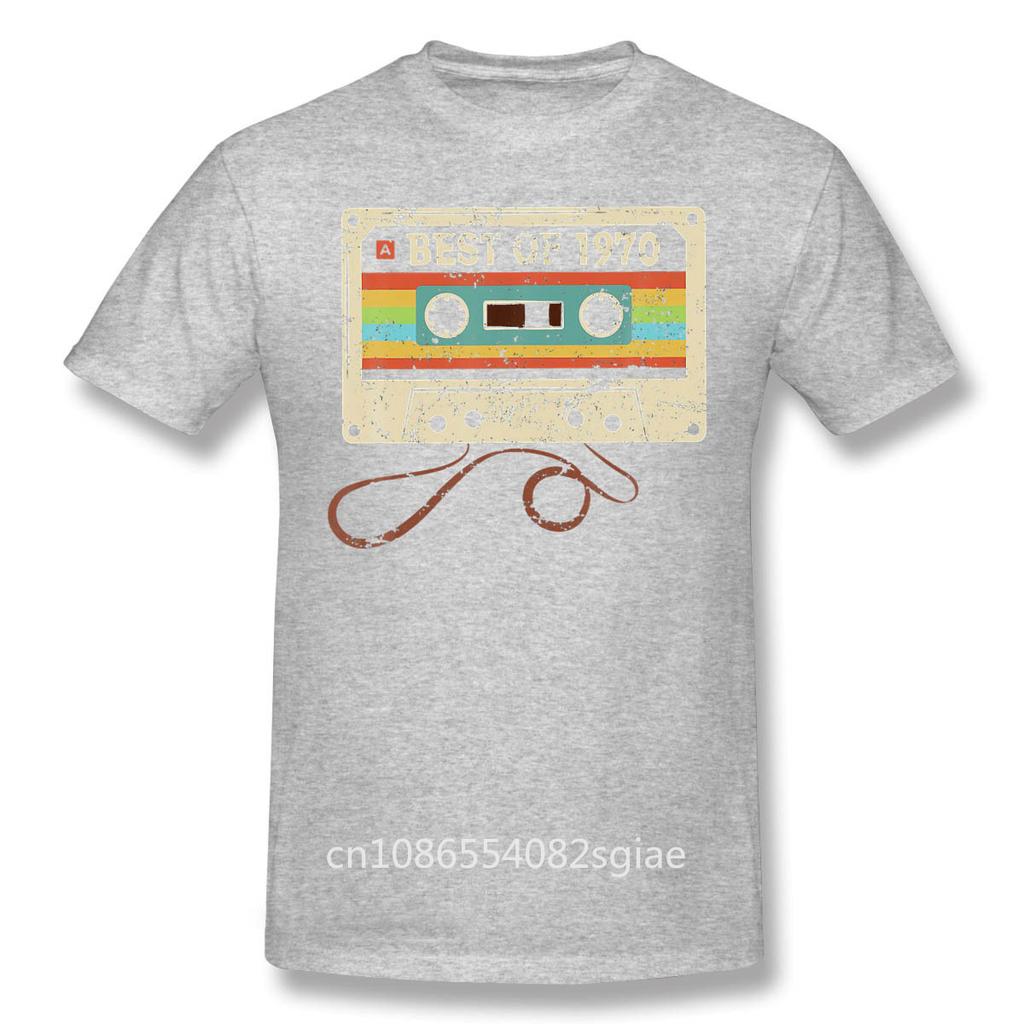 High Quality Men 50 Years Old Born In 1971 T-Shirt Best Of 1970 Vintage 50th Birthday Pure Cotton Shirt Tees Harajuku TShirt