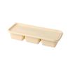 Biodegradable 3-Compartment Disposable Meal Box