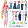 11.5 Inch Fashion Doll Clothes & Accessories Set - 30 Pieces Outfit Change Dress Up Toys for Girls Birthday Gift