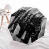 1 PC Automatic Folding Umbrella - Retro Brown Bear Pattern, Portable & Foldable Design with 8 Ribs, Christmas Birthday Gifts
