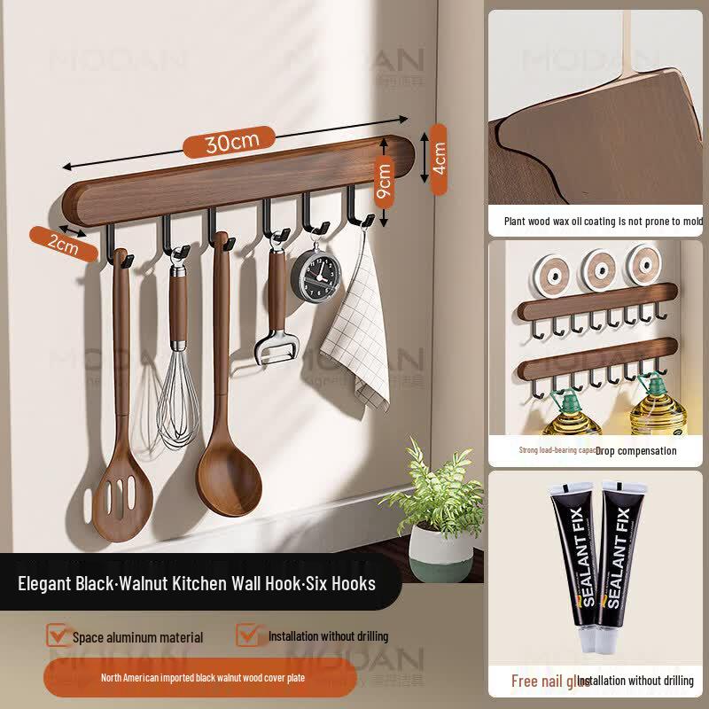 Abdo Multifunctional Kitchen Wall Organizer Rack