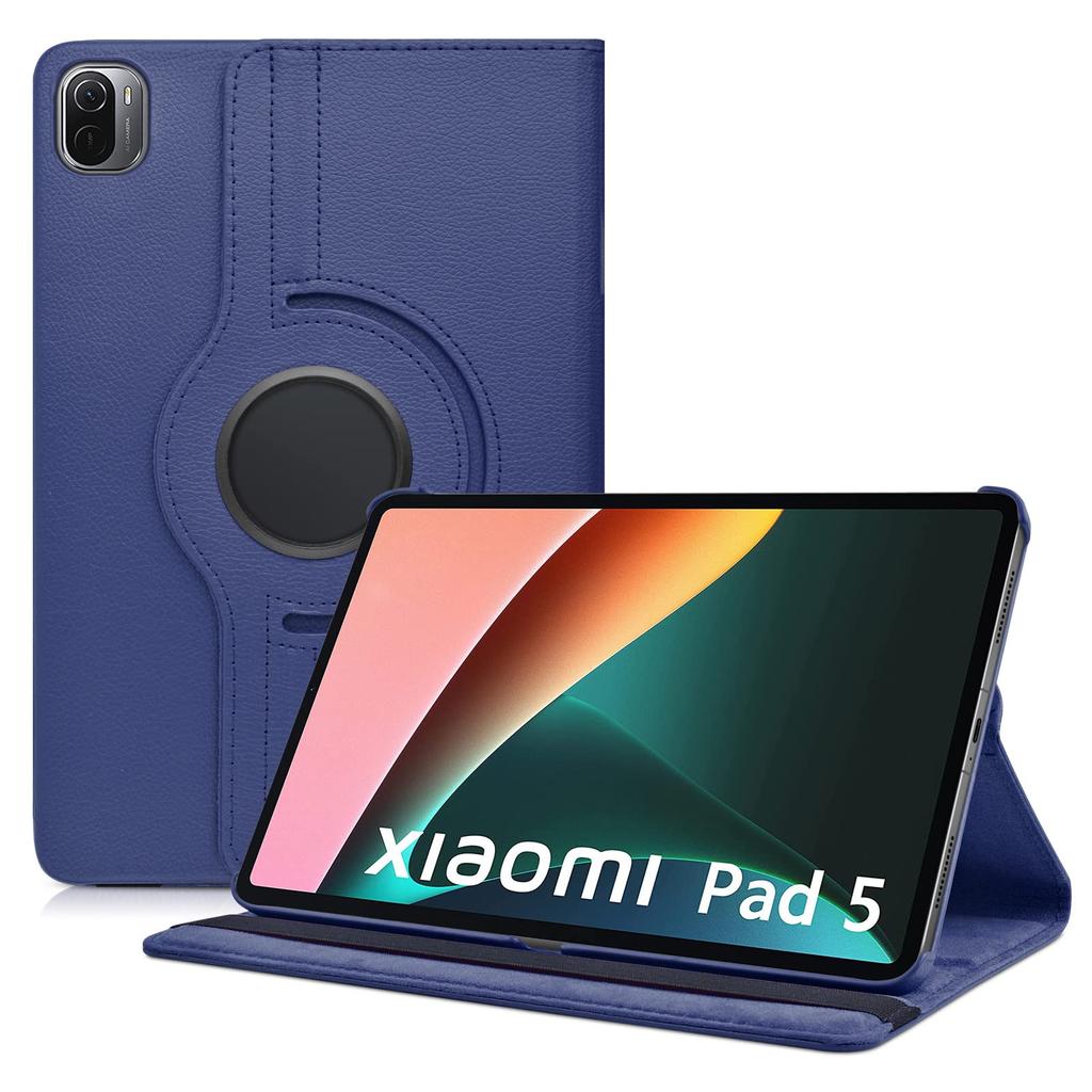 Case for Xiaomi Pad 5/Mi Pad 5 Pro 11" Tablet 2021 Leather Protective Case with Sleep/Wake Function and 360 Rotating Stand Case