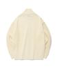 Fallett Oversized Knit Zip-Up Cardigan Ivory
