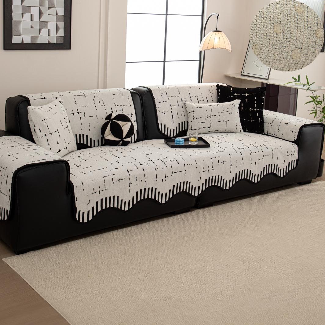 1 шт Чехол на диван-подушку T-Cushion в стиле Глэм Мягкий с волнистым краем ОсеньЗима Нескользящий Машинная стирка Прочный Устойчивый к царапинам Декор для дома 7070cm 4480₽