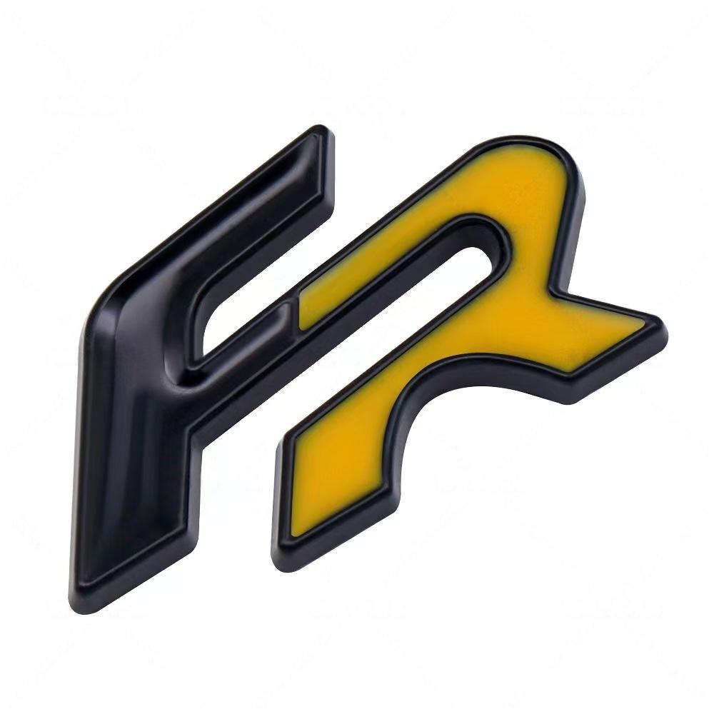 3D Metal FR Logo Badge Sticker Side Fender Rear Trunk Emblem Decal High-Quality Automotive Accessories