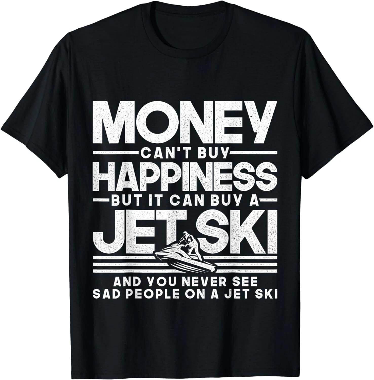 Jet-Ski Happiness Water Sports Design Gift Unisex T-Shirt S