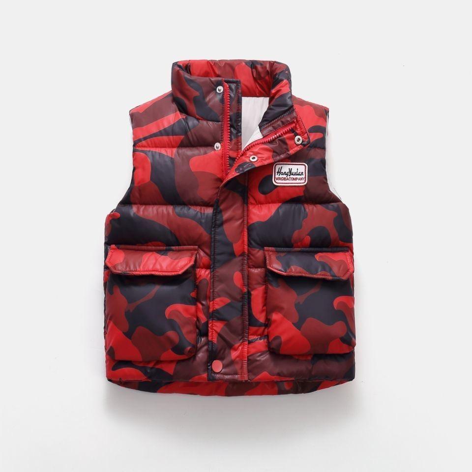 Velká husa chlapecká a dívčí péřová vesta Bílá kachní péřová vesta Baby studentská vesta