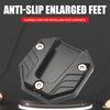 Aluminum Alloy Motorcycle Bike Kickstand Extender Foot Side Stand Extension Foot Pad Support Plate Motorbike Accessories