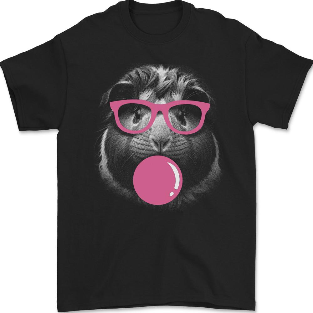 

Guinea Pig With Bubble Gum and Glasses Mens Gildan Cotton T-Shirt Unisex T-Shirt XXXXL