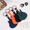 Multipurpose Guitar Pick Pouch Guitar Pick Holder Guitar Shape Pick Storage Bag Protective Pick Holder Case for Picks