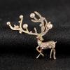 Vintage Elk Deer Head Brooch Pin - Elegant Unisex Accessory for Suits, Perfect as a Christmas Gift.