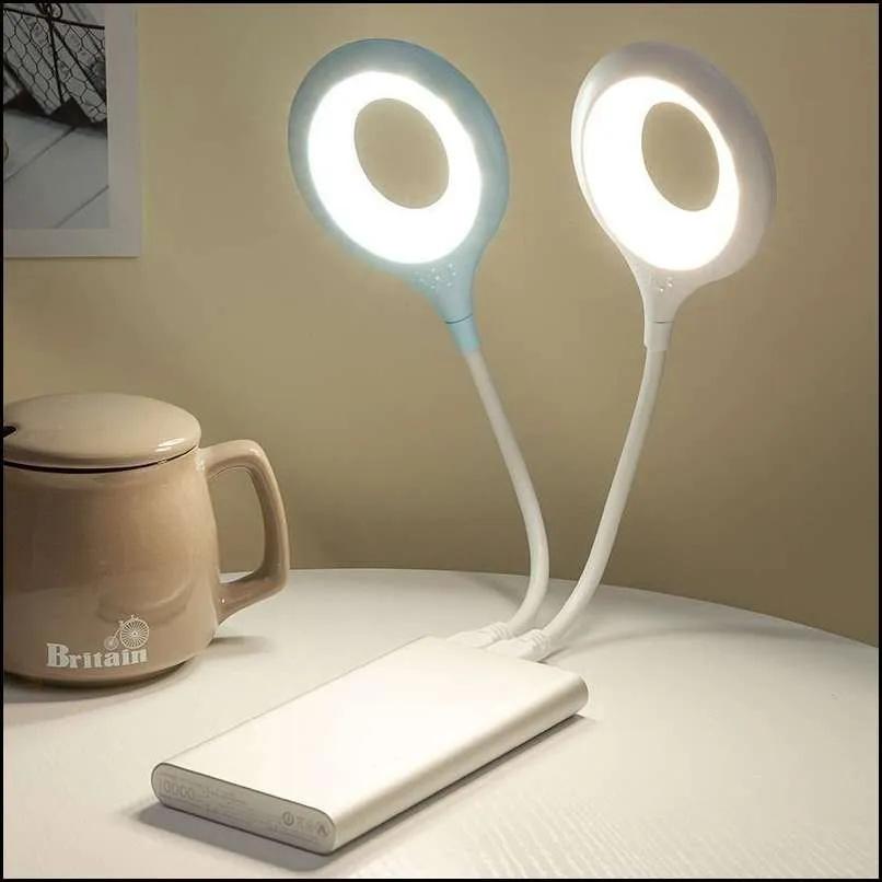 Voice-controlled Bedside Lamp With USB Control Light