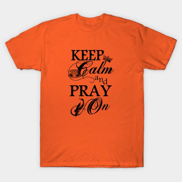 

New Fashion Men T Shirt Keep Calm And Pray On Print Short Sleeve Tops Tees Casual