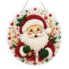 Acryl Hängende Ornamente Weihnachten Strassstein Malset, DIY Kranz Kunsthandwerk für Erwachsene, Doppelset Doppelseitiges Fensterornament für Erwachsene, Edelsteinplatte Wand