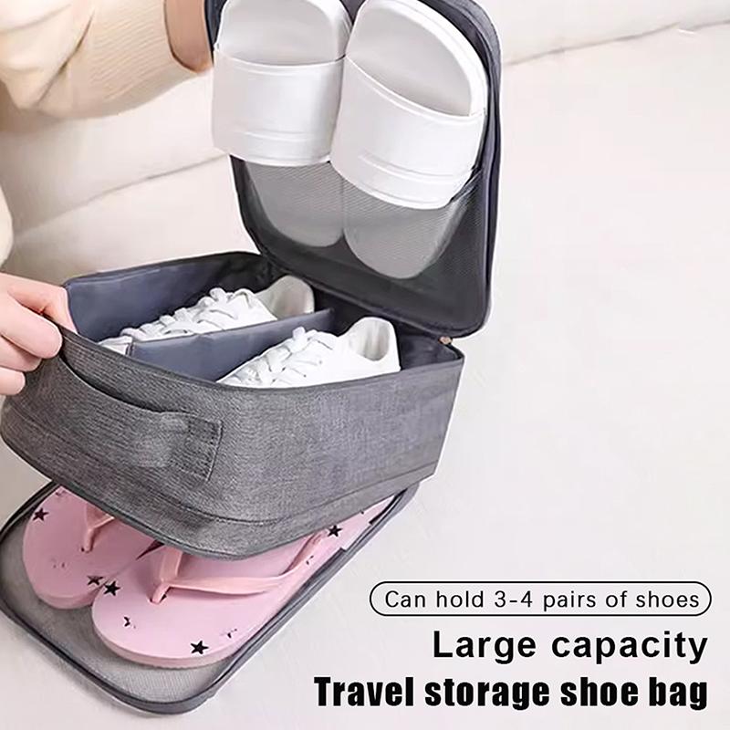 Große Kapazität Tragbare Schuhtasche Reise Wasserdichte Schuhaufbewahrungstasche Bietet Platz für 3 Paar Schuhe
