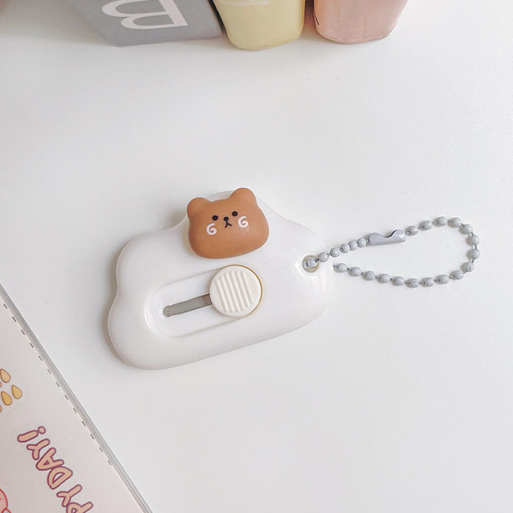 Cute Cartoon Bunny Art Utility Knife Mini Pocket Box Knife Paper Cutter Craft Wrapping Refillable Blade Stationery Cutter