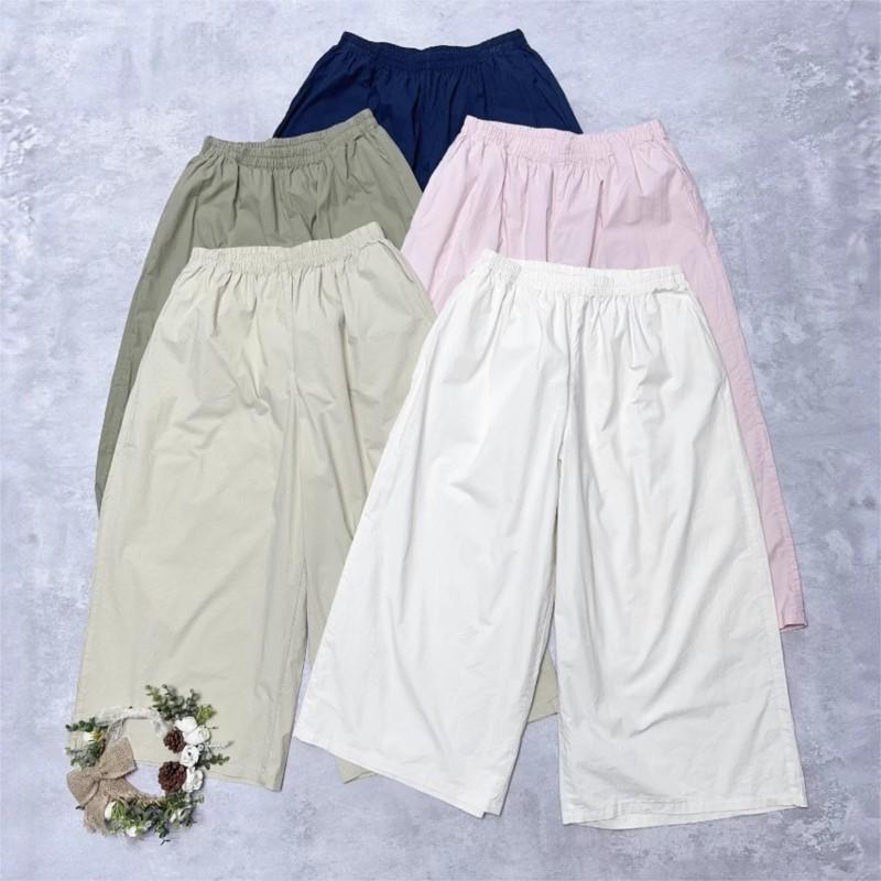 Johnature Japanese Thin Summer Elastic Waist Loose Casual Women Pants