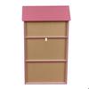 GINGER HOME SUPER GIRL Kids Shelf – House-shaped Wooden Storage Furniture, Pink, 91.5 Cm – Toy Bookshelf
