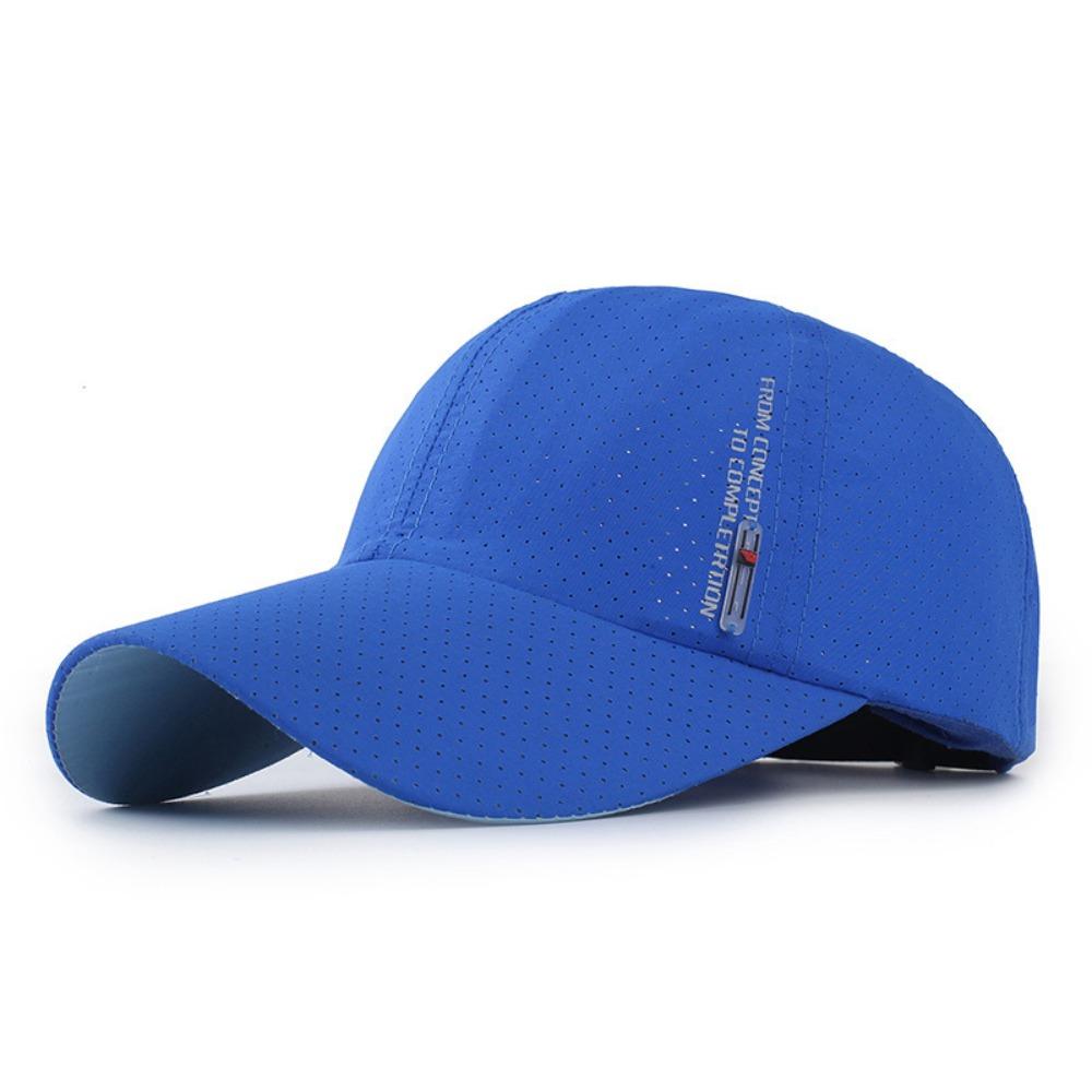 

Sun Protection Summer Sun Hat Breathable Perforated Travel Sports Hat For Women Men синий