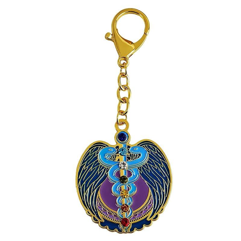 

[YISHUI] (Isui) feng shui key ring Portrait zodiac snake amulet Talisman lucky charm good luck Improve your luck Good luck goods alloy