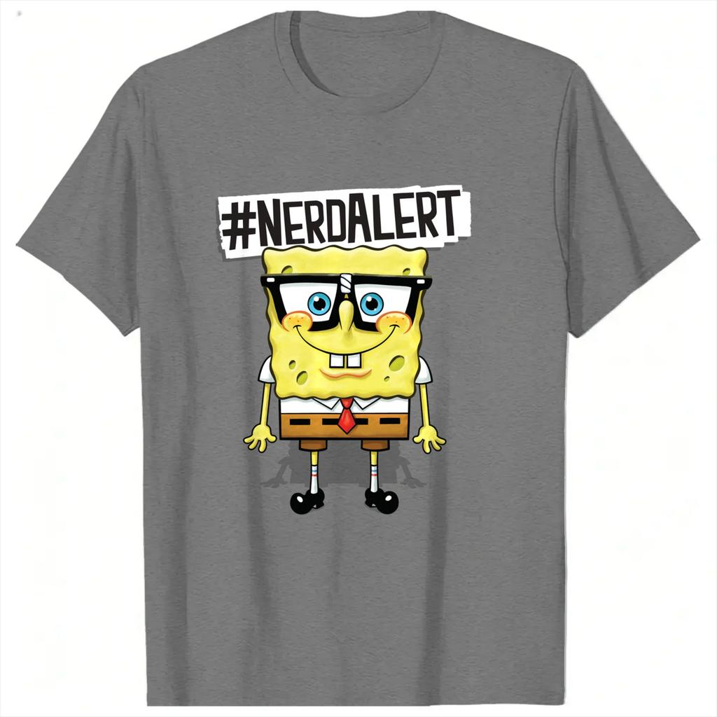 Spongebobs 3 TShirt Unisex Y2K Basic Cotton TShirts Beach O Neck Trendy Cool Tees Pattern Plus Size Clothing