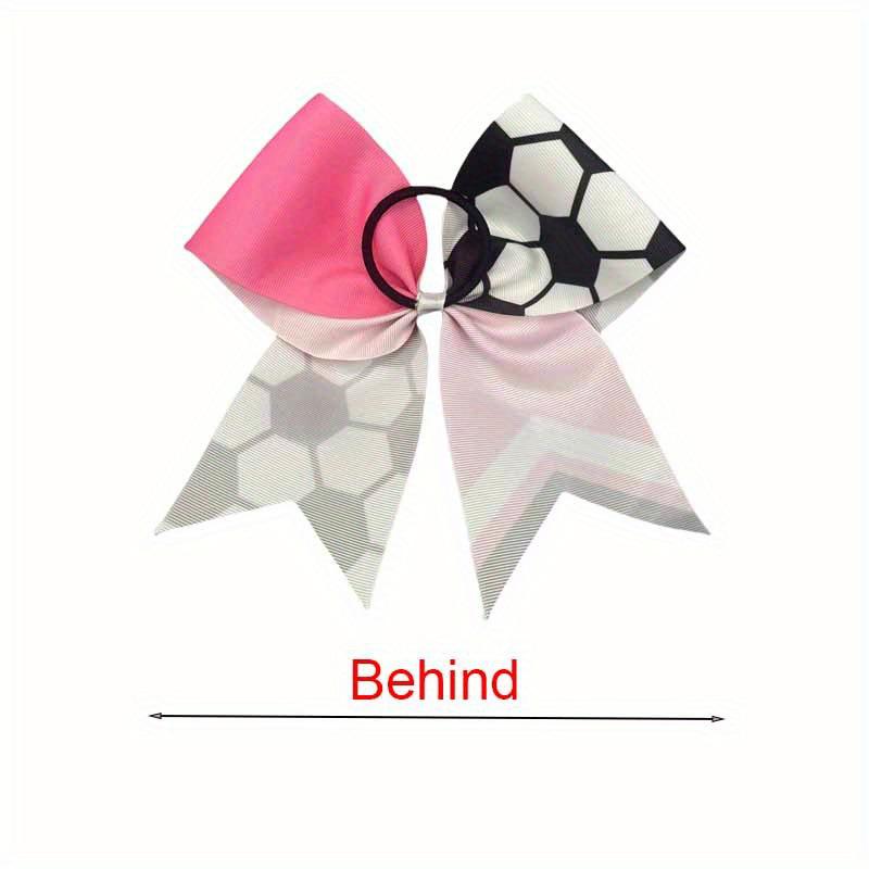 European Popular World Cup Double Color Bow Hair Tie for Kids