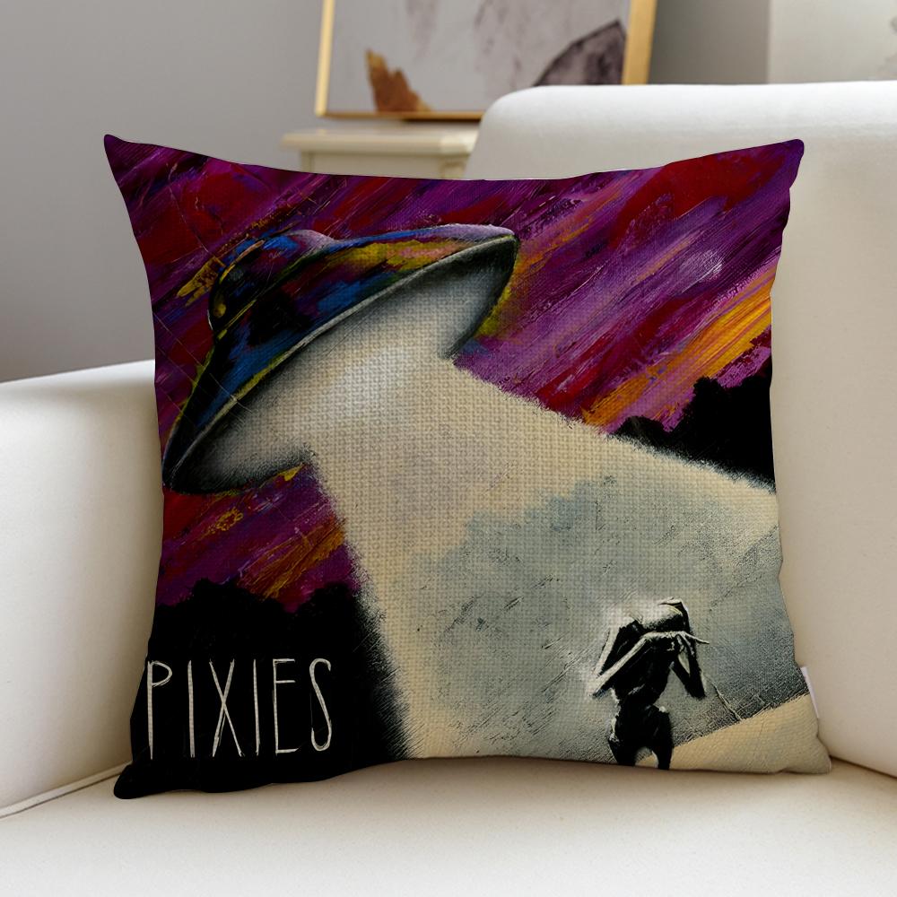 Legendary PPixiesS Cushion Cover Breathable and skinfriendly linen pillowcase square removable and washable cushion