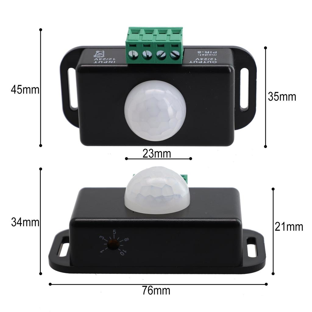 Motion Sensor Switch DC 12V-24V 8A Motion Sensor Motion Sensor Infrared PIR For LED Light Smart Switch Home Improvement