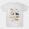Men Black Print T-shirt Wild Cats No-Cut Transfer Paper Print Cotton Tshirt