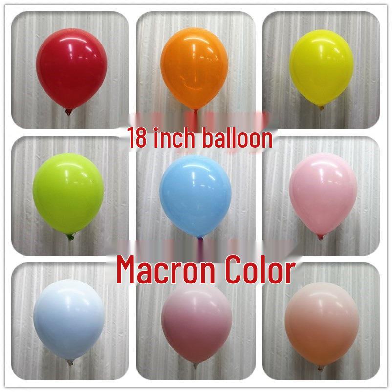 18" Thickened Round Macaron Balloons - 50 Pack for Birthday, Wedding & Party Decor