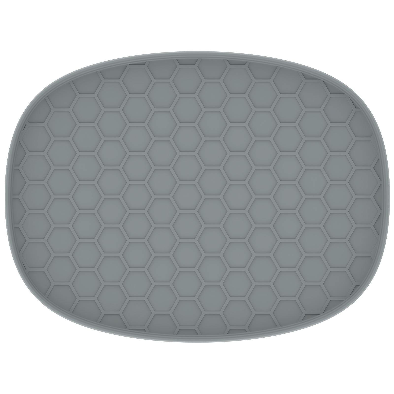 

Slow Cooker Heat Resistant Mat Silicone Insulation Pad Multipurpose Placemat Kitchen Countertop Protector Pad for Kitchen Gadget M сірий
