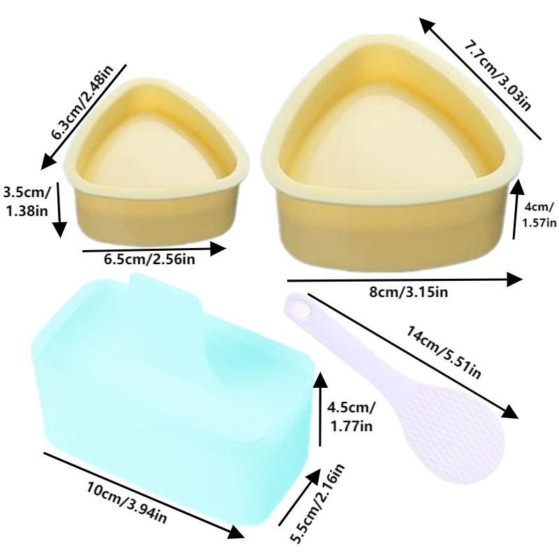 Rectangular Sushi Mold Kit Musubi Maker For Spam Kimbap Onigiri Rice Ball Press Tool Household Kitchen Bento Accessories DIY