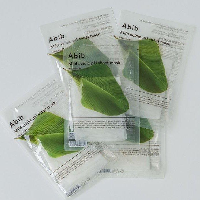 [Abib] Mild Acidic pH Sheet Mask #Heartleaft Fit 10EA