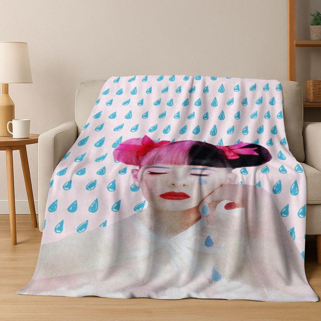 Crybaby M-Melanine Martinez Art Flannel Blanket,Cozy Soft Throw Blanket for Home Bedroom Bed Sofa Picnic Office Cover Gift Kid