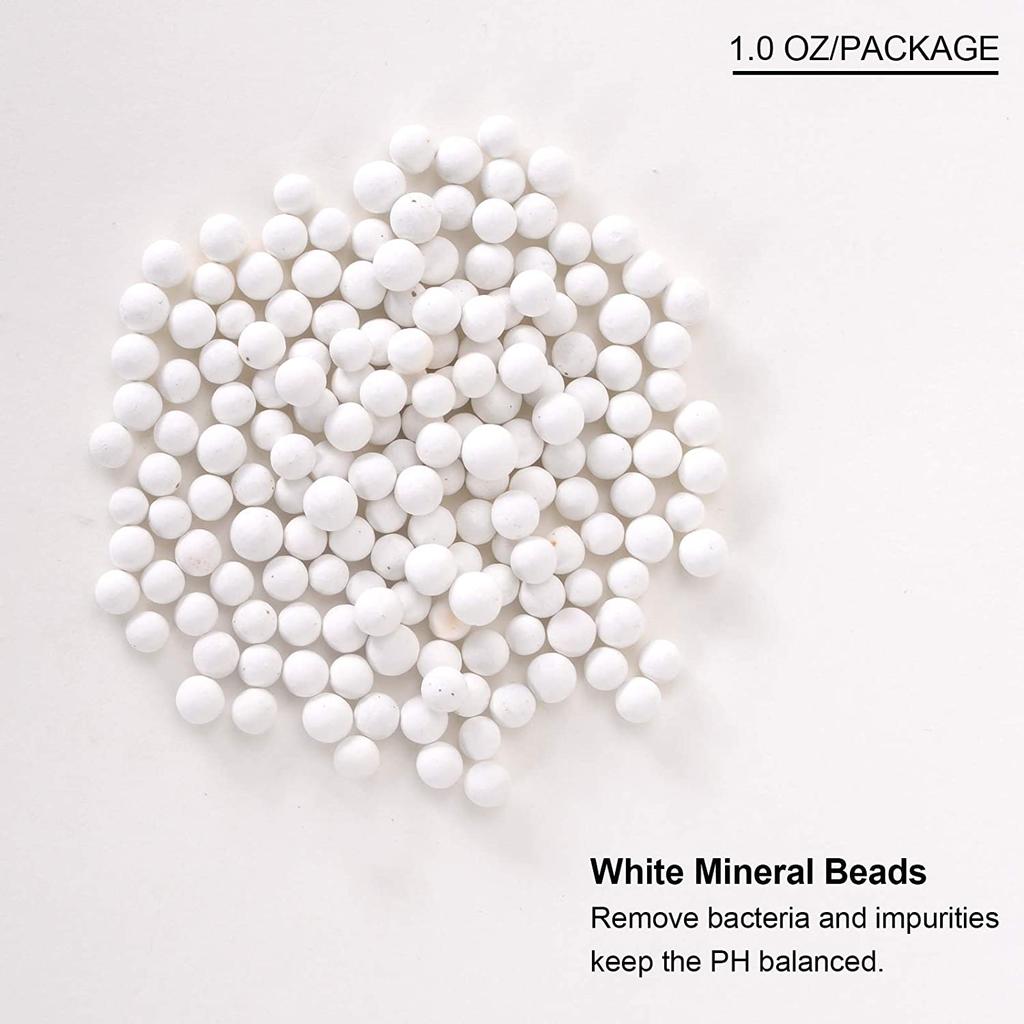 Bathroom Shower Head Filter Beads Negative Ion Ball Chrome Finish Easy Installation Replacement